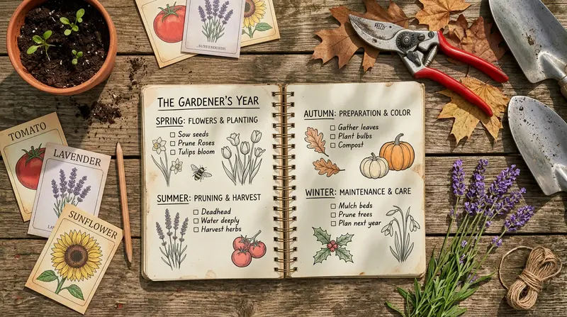 Calendrier d'Entretien du Jardin : Les Bons Gestes Mois par Mois