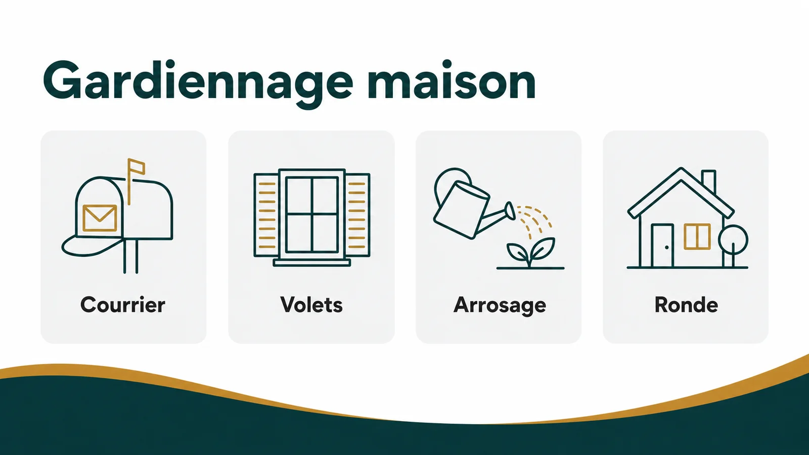Intervenant vérifiant l'entrée d'une maison lors d'une ronde de gardiennage
