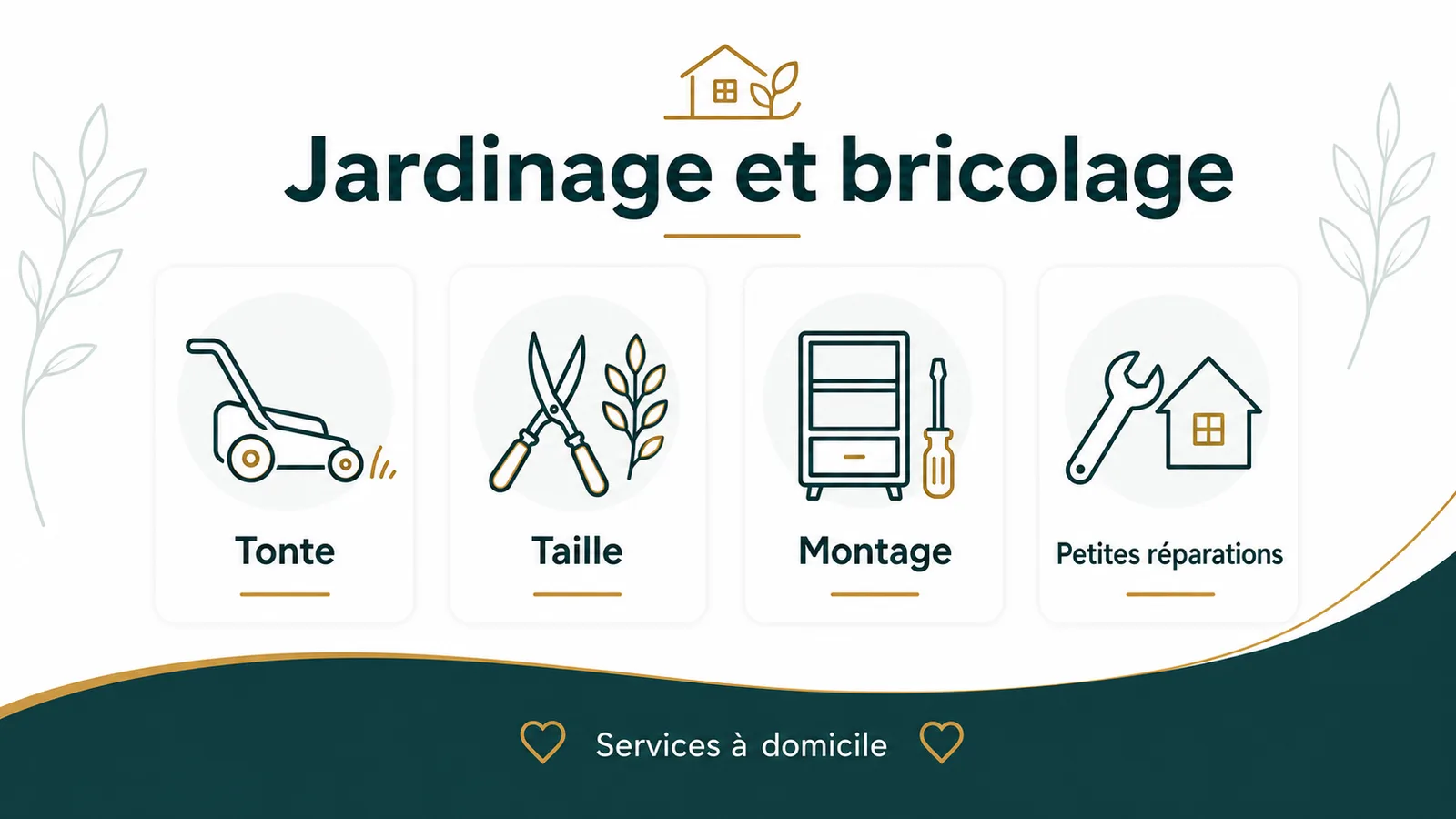 Intervenant SAP taillant une haie dans un jardin résidentiel en Île-de-France