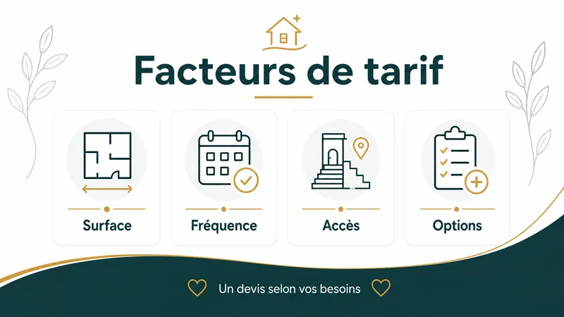 Infographie des facteurs qui influencent le tarif horaire