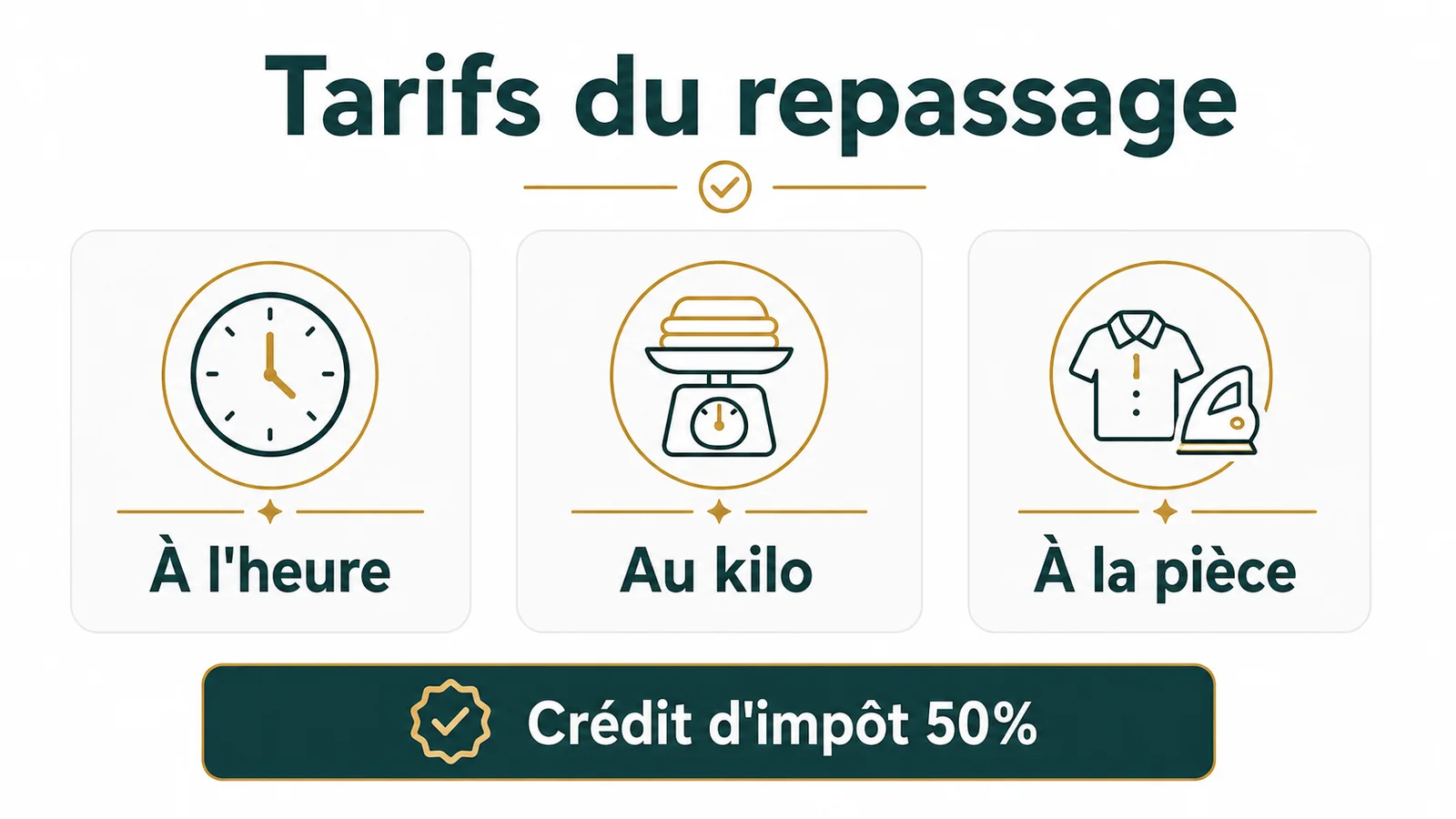 Grille tarifaire du repassage à domicile en Île-de-France 2026