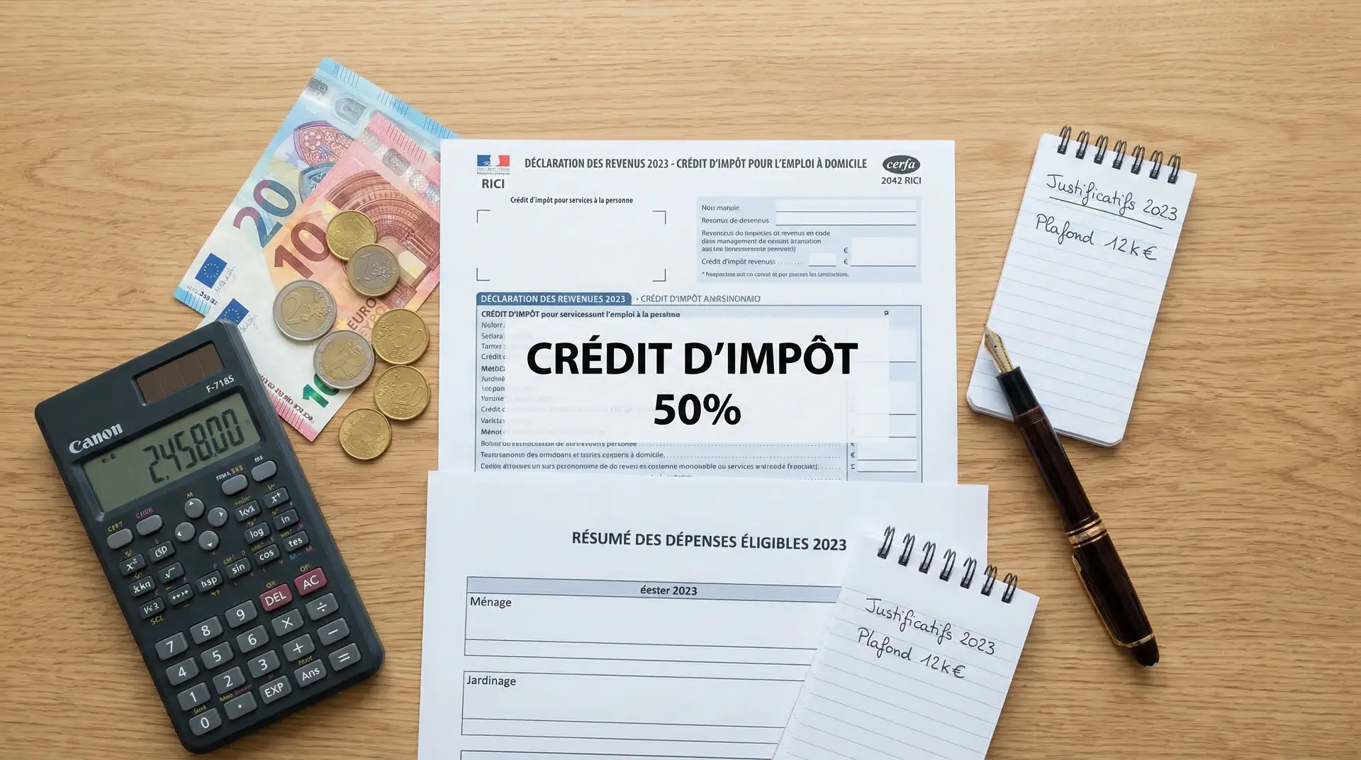 Documents tarifs et crédit d'impôt 50% pour services à domicile